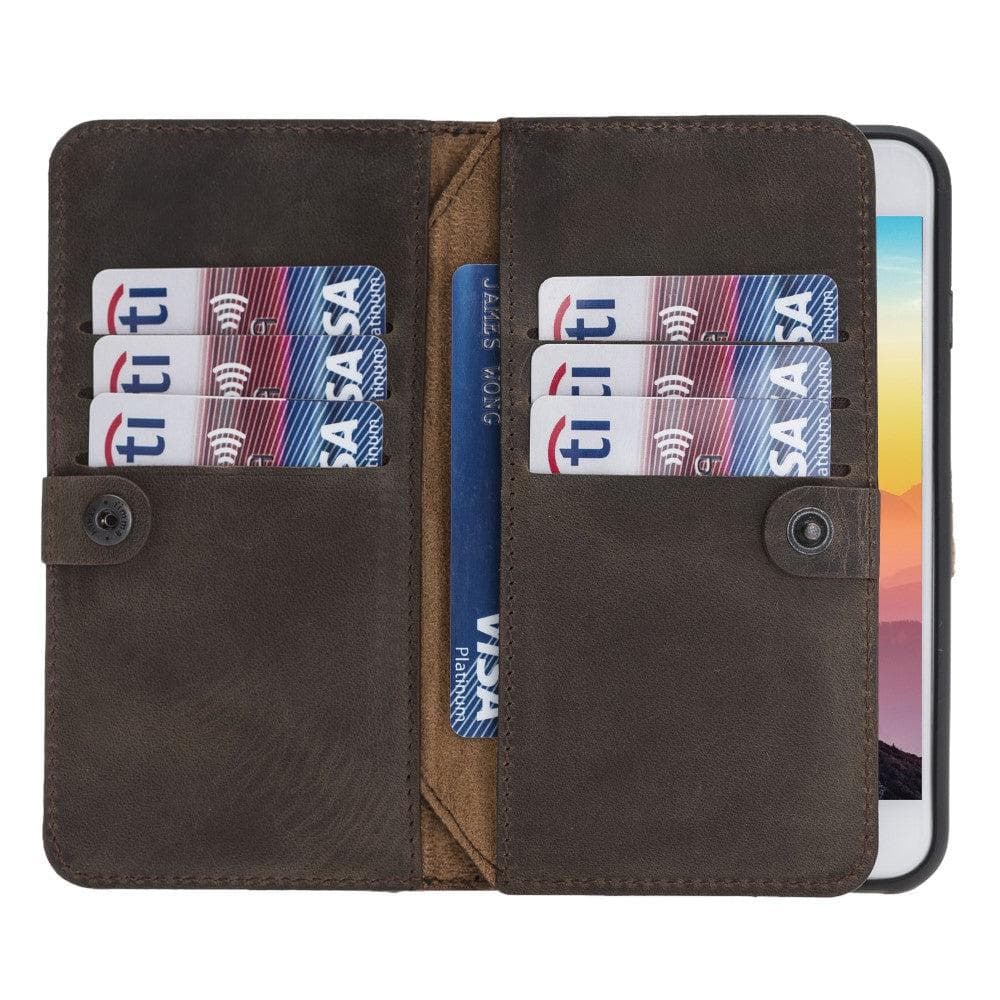 B2B - Apple iPhone SE/8/7 Series Leather Case - DMW Double Magic Wallet Bomonti