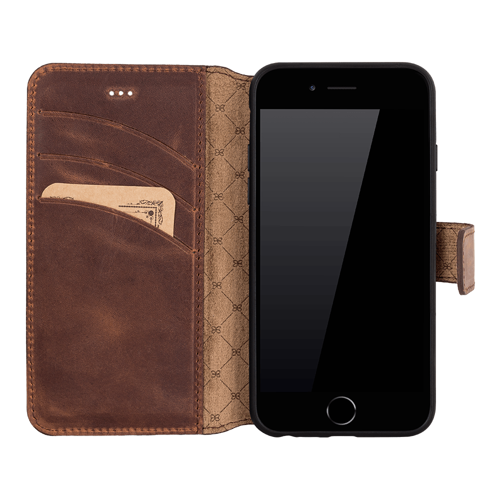 B2B - Apple iPhone 7/8/SE2 Detachable Leather Case / MW G2 Bomonti