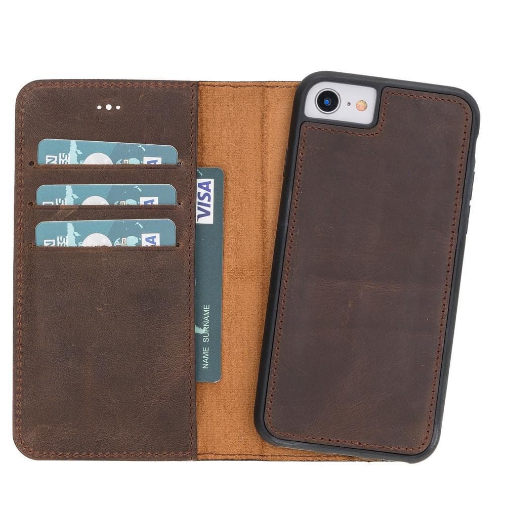 B2B - Apple iPhone 7/8/SE2 Detachable Leather Case / MW G6 Bomonti
