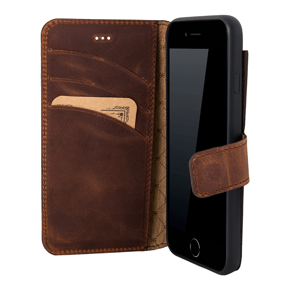 B2B - Apple iPhone 7/8/SE2 Detachable Leather Case / MW Bomonti