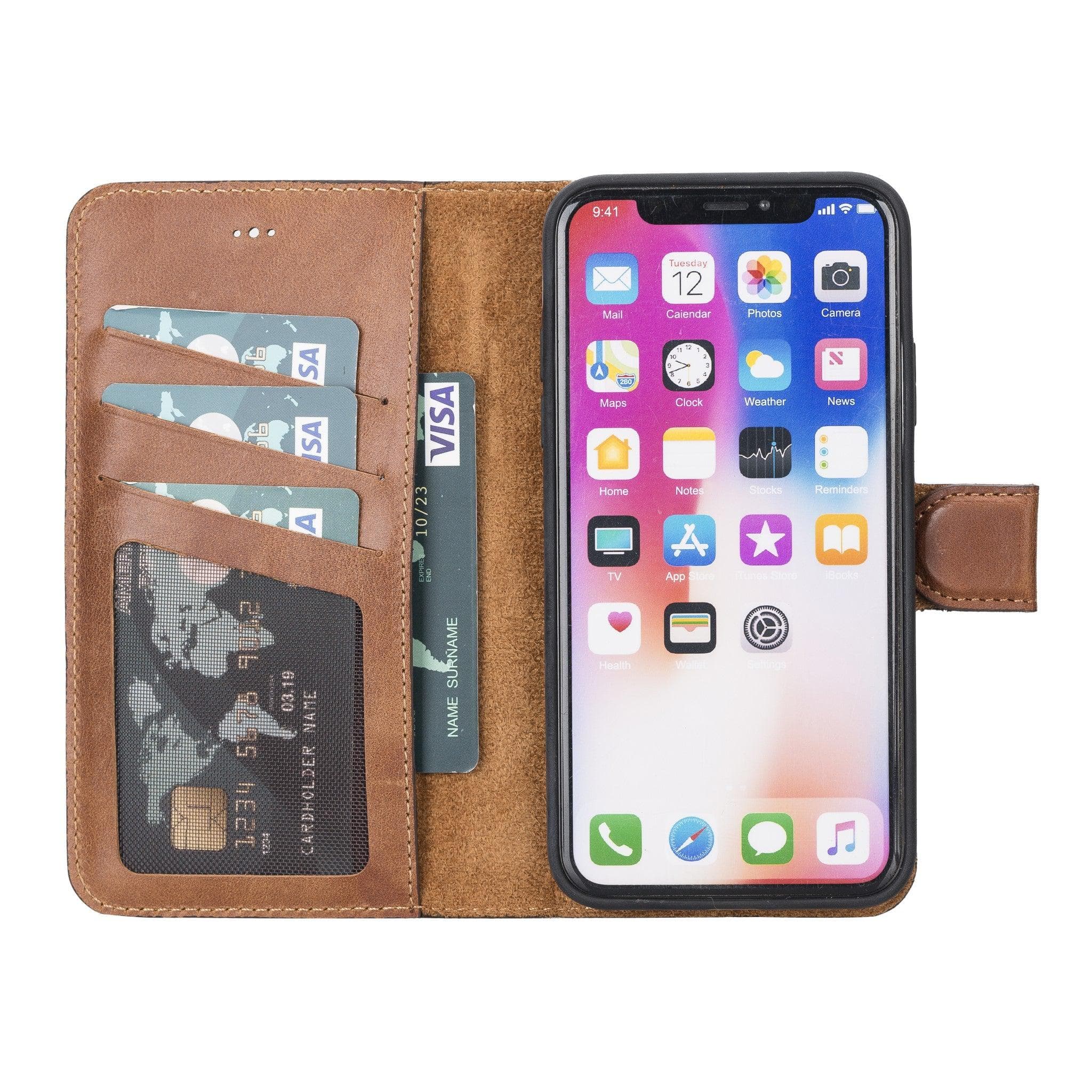 B2B - Apple iPhone X/XS Detachable Leather Case / MW Bomonti