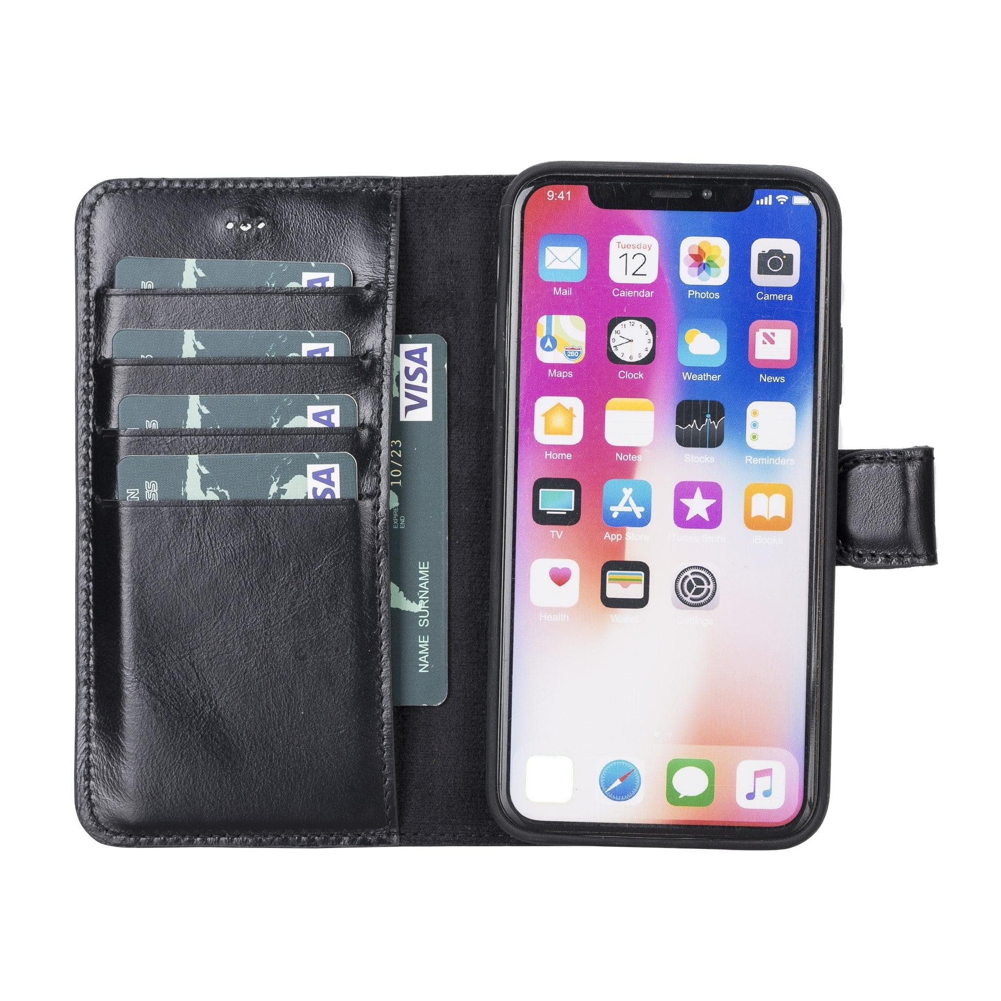 B2B - Apple iPhone X/XS Detachable Leather Case / MW Bomonti