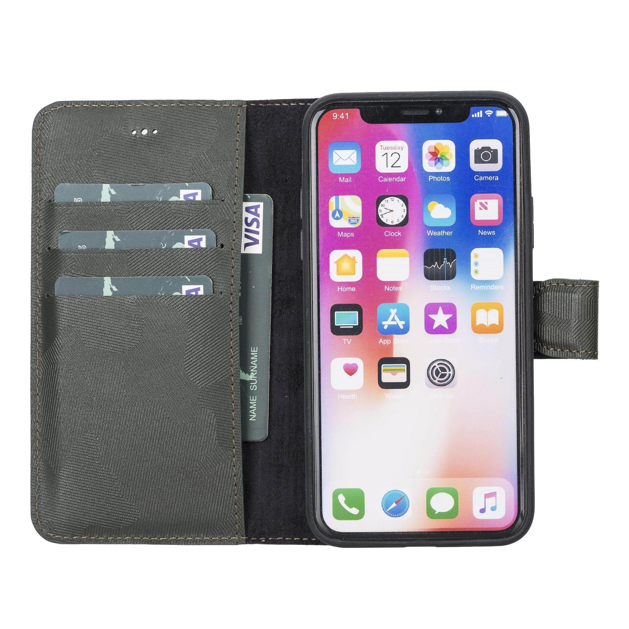 B2B - Apple iPhone X/XS Detachable Leather Case / MW Bomonti