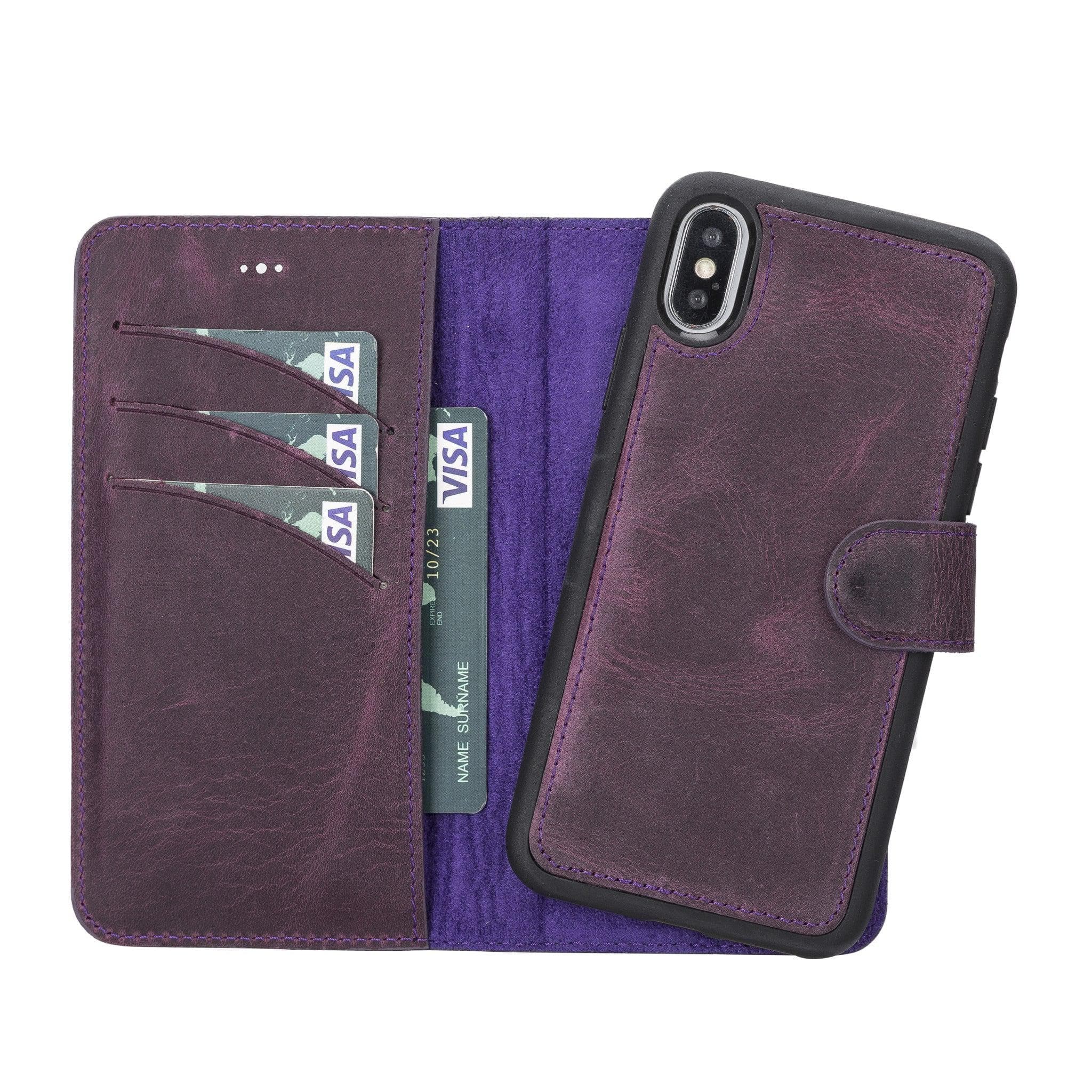 B2B - Apple iPhone X/XS Detachable Leather Case / MW Bomonti