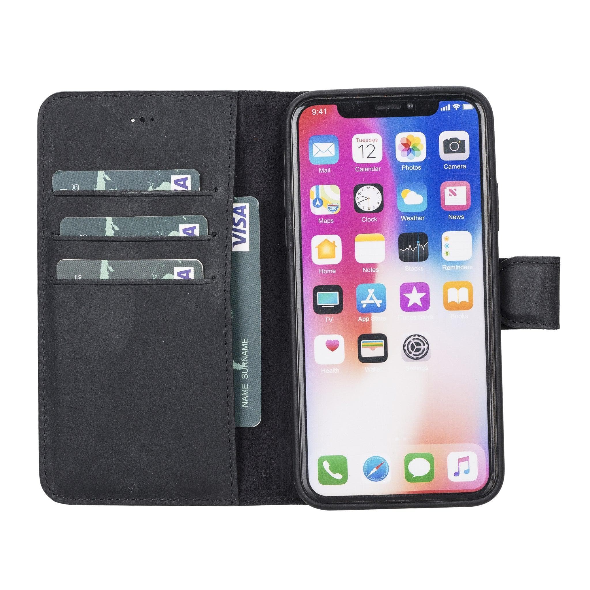 B2B - Apple iPhone X/XS Detachable Leather Case / MW Bomonti