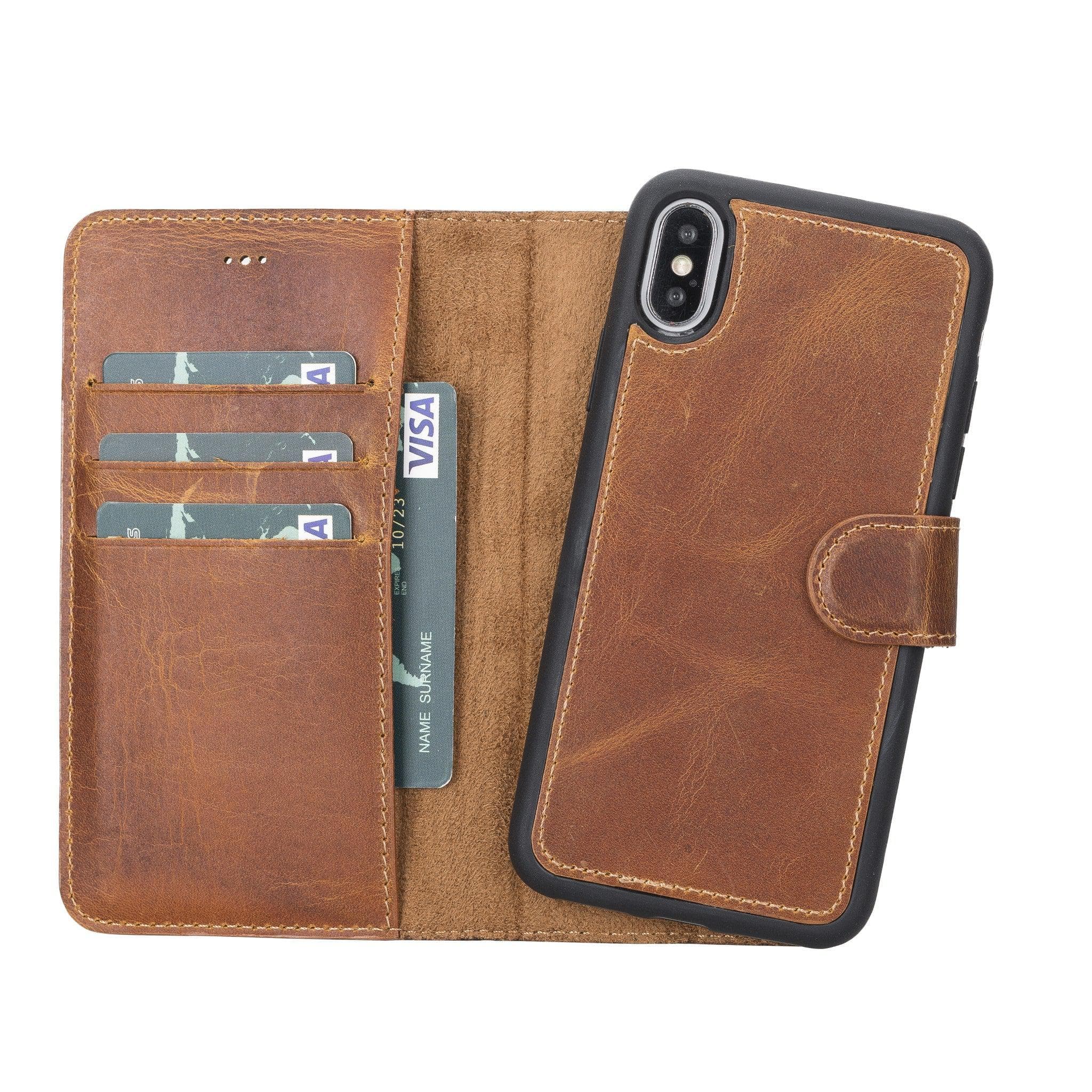 B2B - Apple iPhone X/XS Detachable Leather Case / MW Bomonti