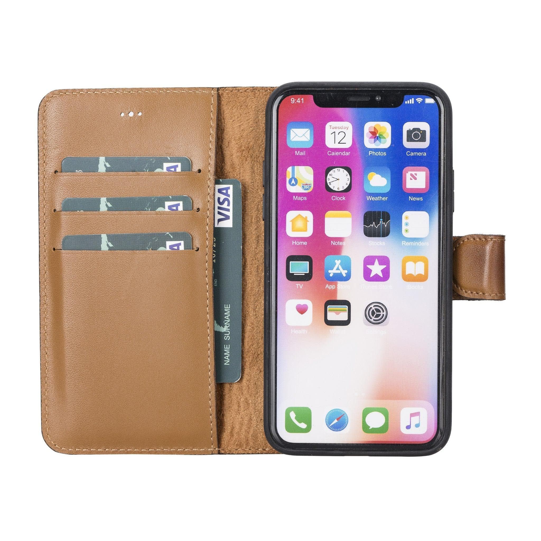B2B - Apple iPhone X/XS Detachable Leather Case / MW Bomonti