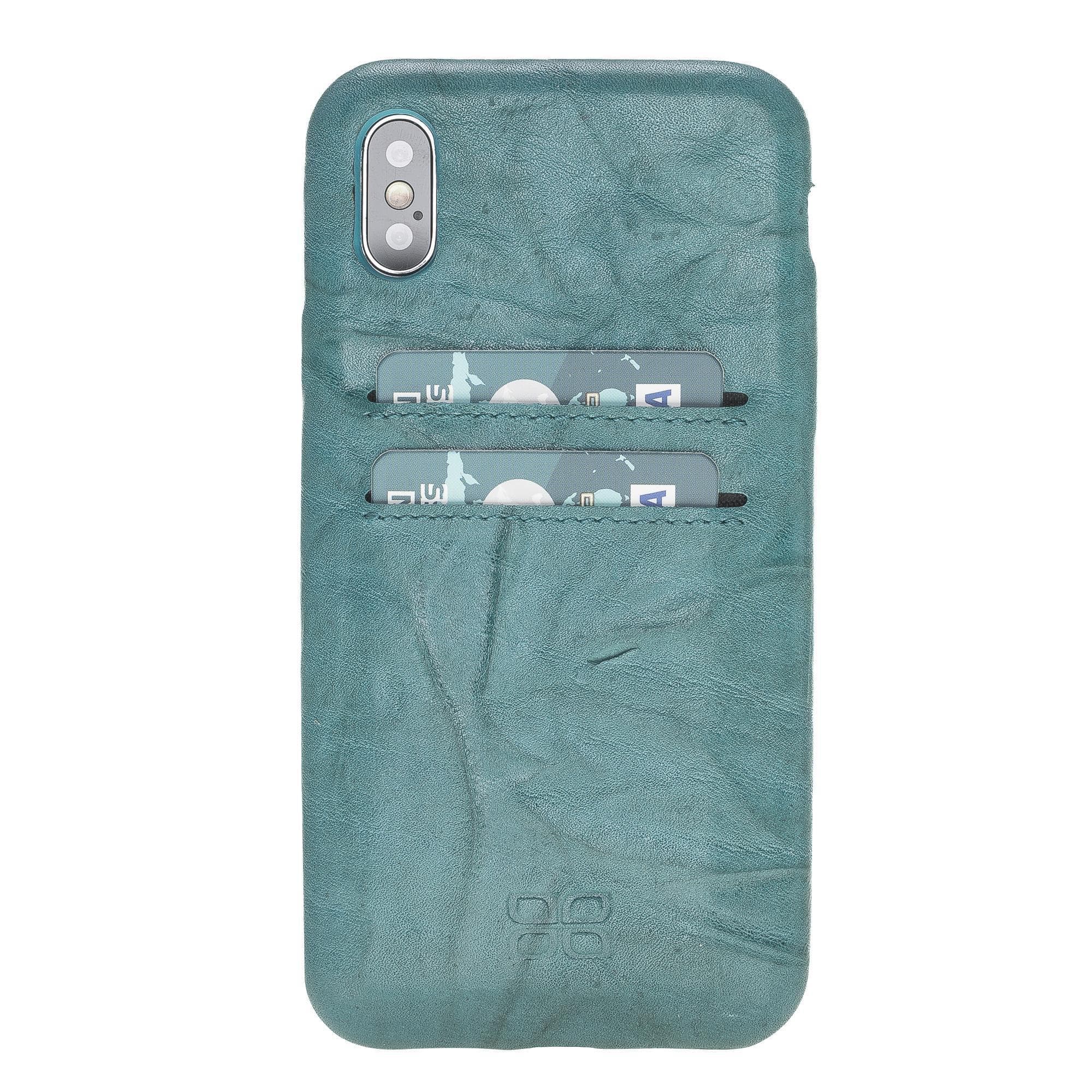 B2B - Apple iPhone X/XS Leather Case / UCCC - Ultra Cover with Card Holder B14 Bomonti