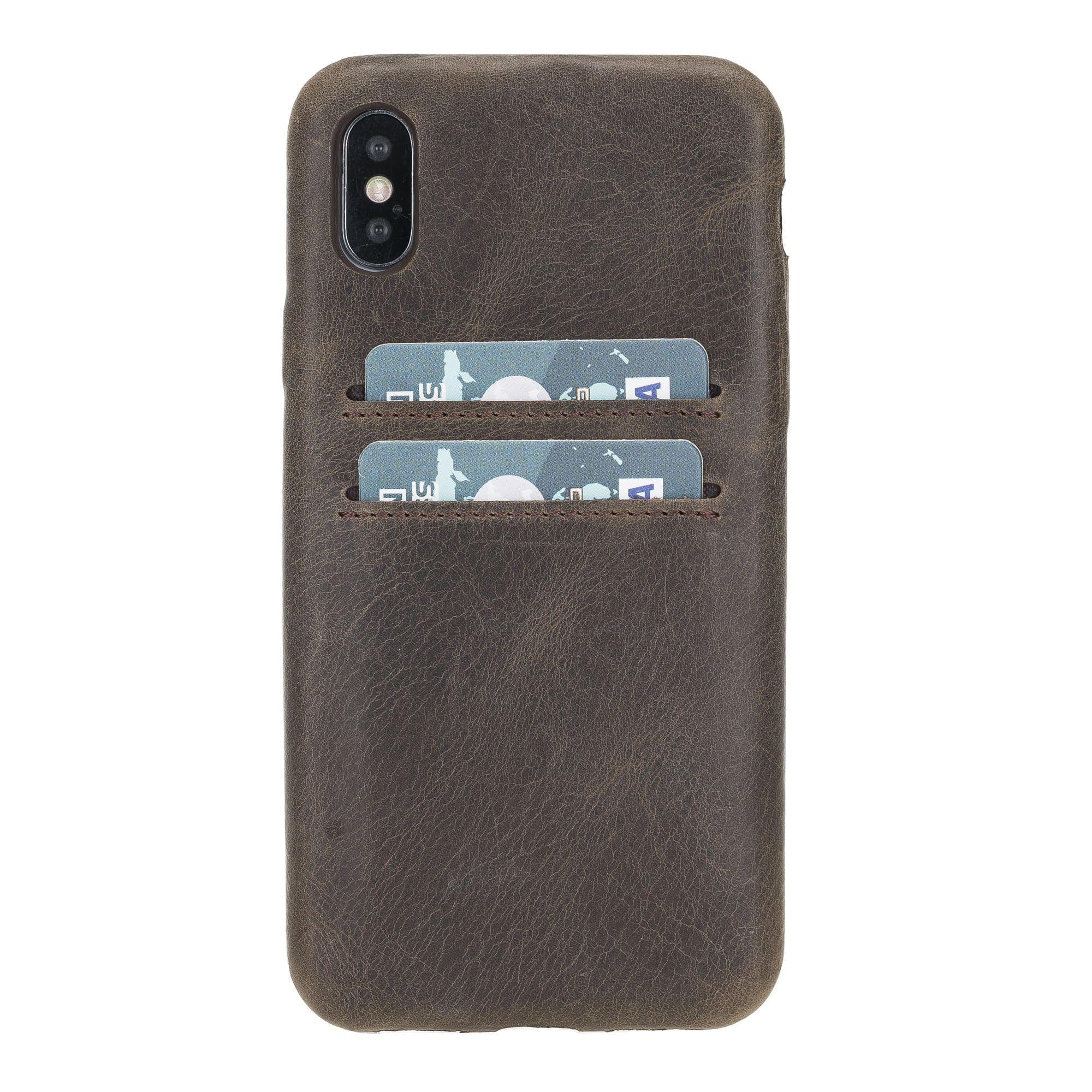 B2B - Apple iPhone X/XS Leather Case / UCCC - Ultra Cover with Card Holder RO6 Bomonti