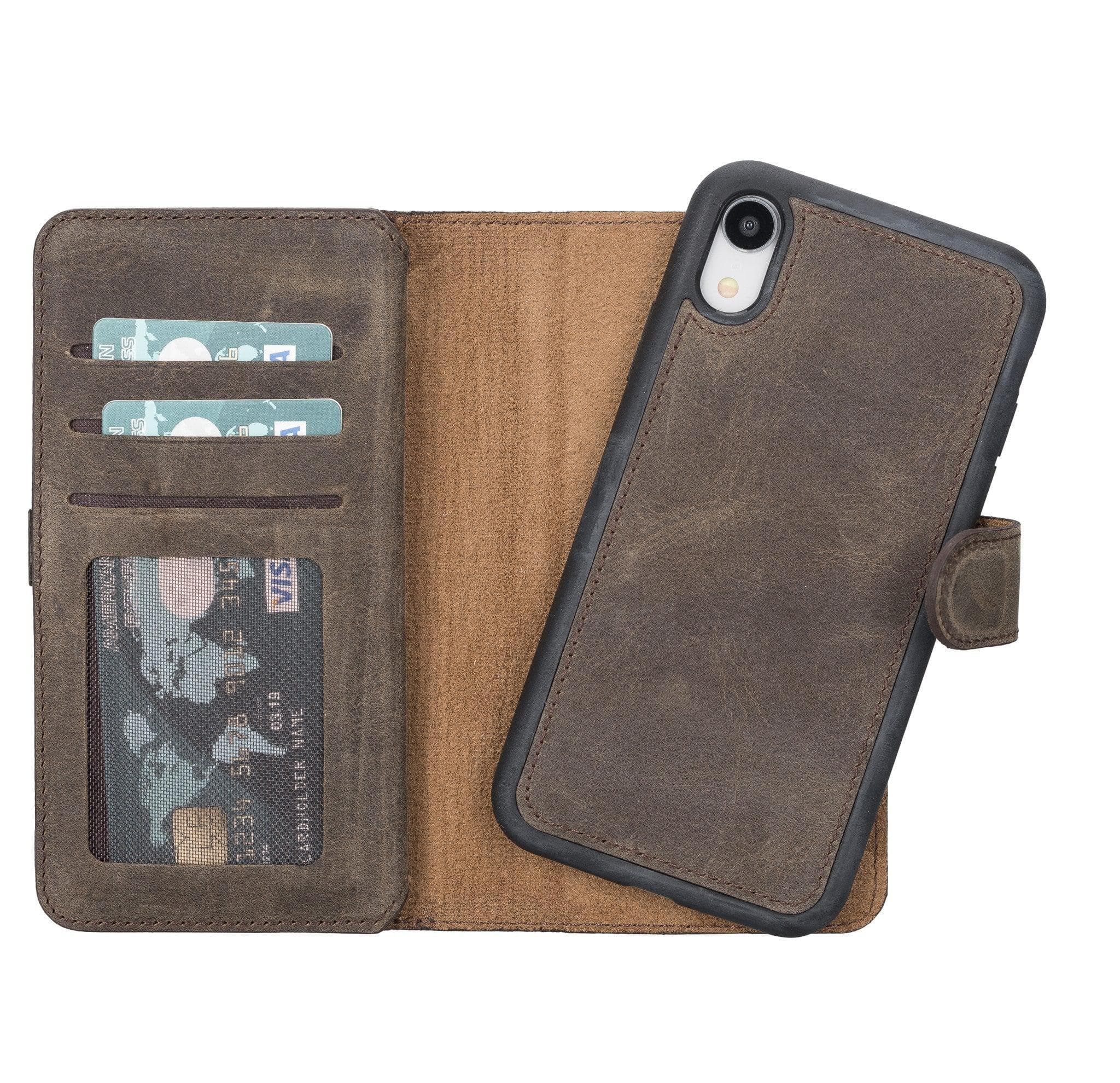 B2B - Apple iPhone XR Detachable Leather Case / MW Bomonti
