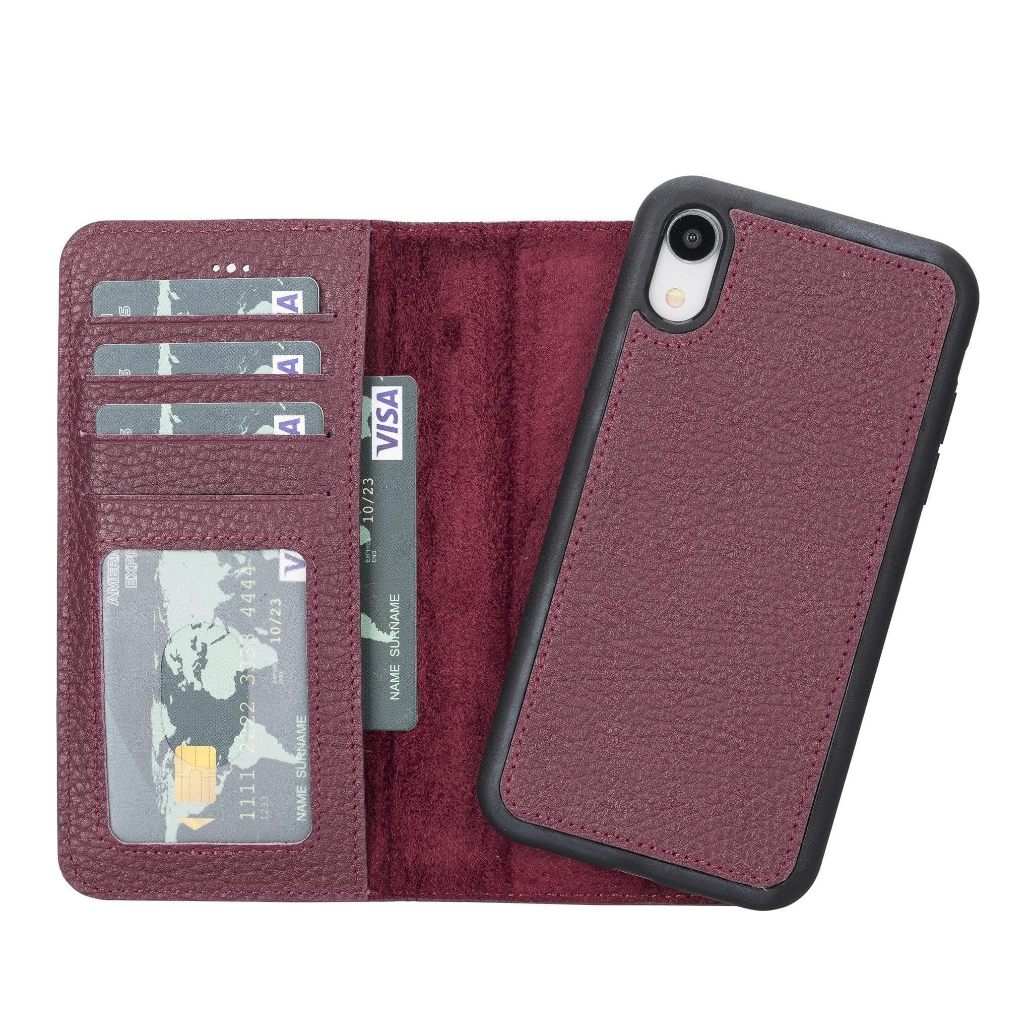 B2B - Apple iPhone XR Detachable Leather Case / MW Bomonti