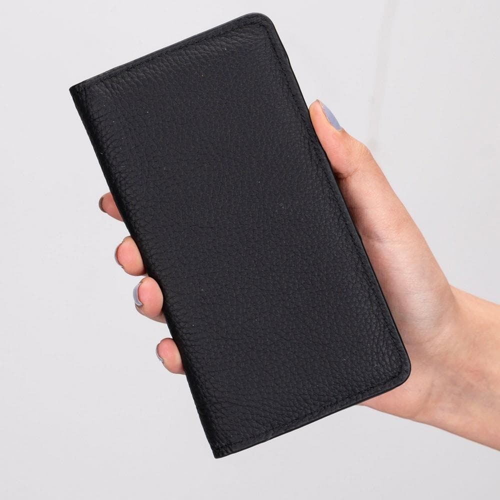 B2B - Calvina Universal Leather Wallet Case 6.2" Bomonti