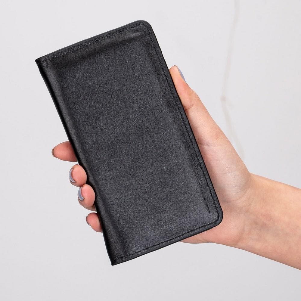 B2B - Calvina Universal Leather Wallet Case 6.2" Bomonti