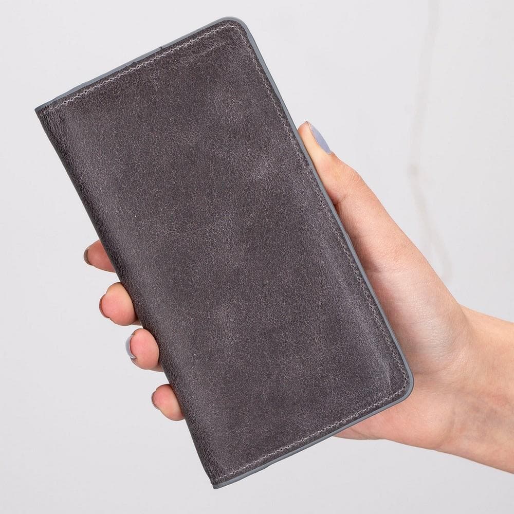 B2B - Calvina Universal Leather Wallet Case 6.2" Bomonti