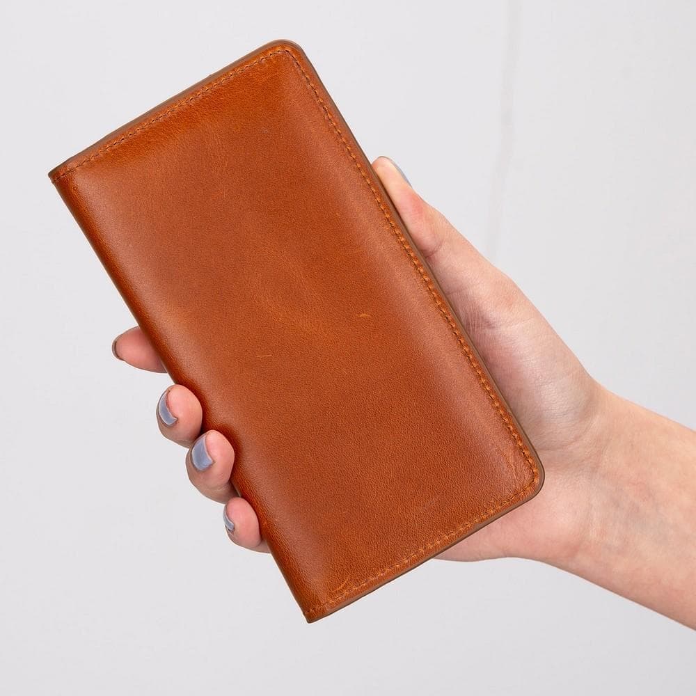 B2B - Calvina Universal Leather Wallet Case 6.2" Bomonti