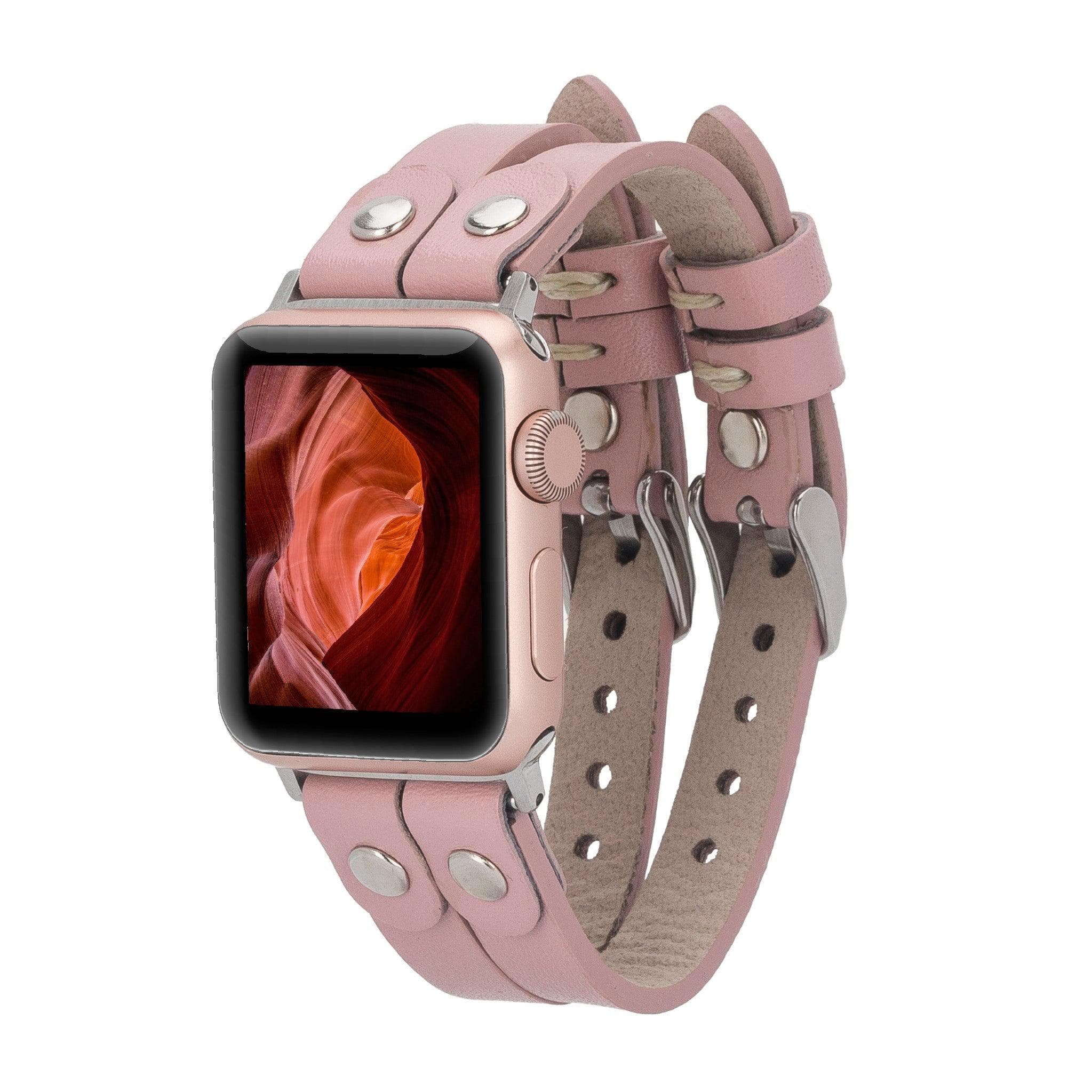 Durham Ely Apple Watch Leather Straps NU2 / Silver Bomonti