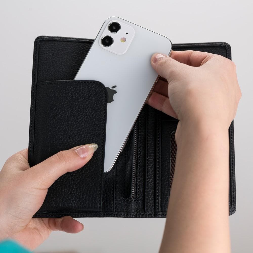 B2B - Evra Universal Leather Wallet Case 7" Bomonti