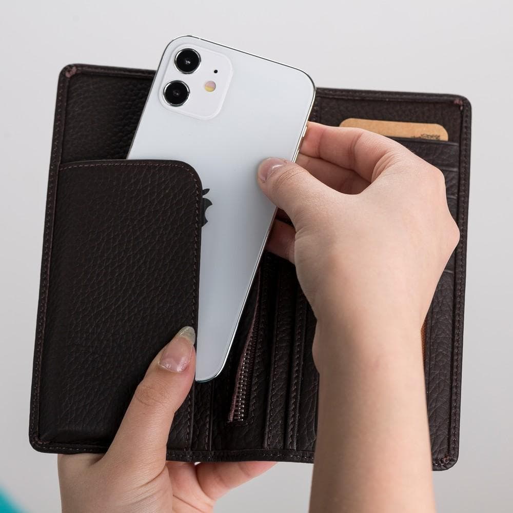 B2B - Evra Universal Leather Wallet Case 7" Bomonti
