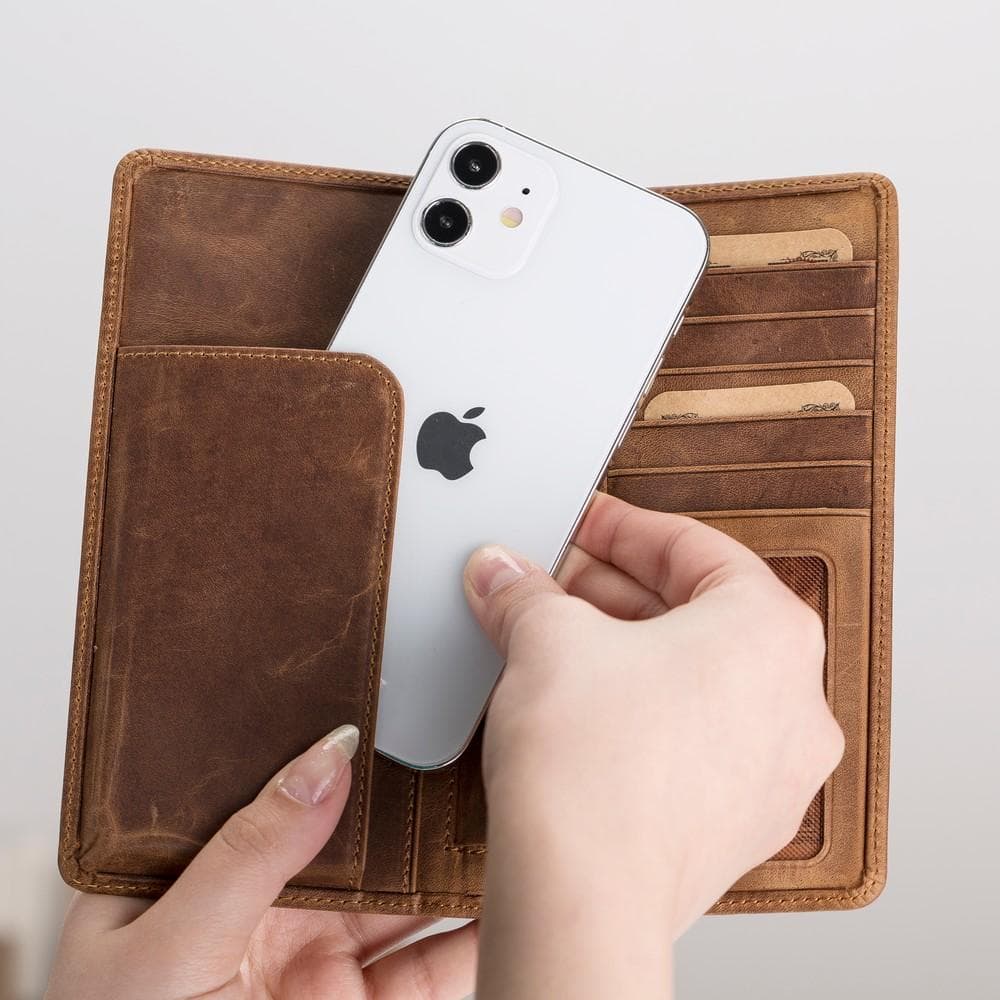 B2B - Evra Universal Leather Wallet Case 7" Bomonti