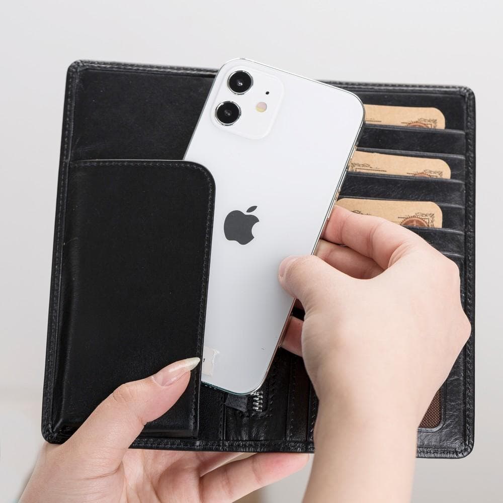 B2B - Evra Universal Leather Wallet Case 7" Bomonti