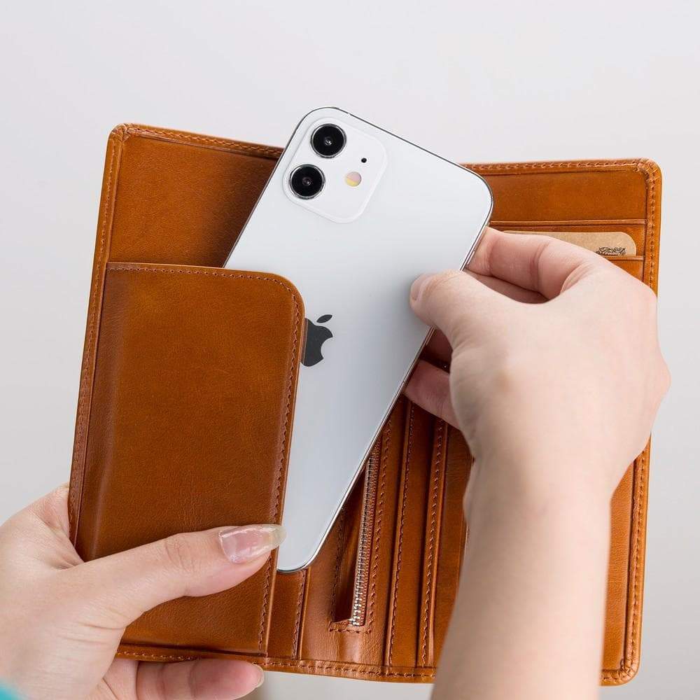 B2B - Evra Universal Leather Wallet Case 7" Bomonti