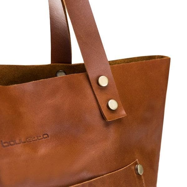 Geniun Leather Women Moon Tote Bag Bomonti