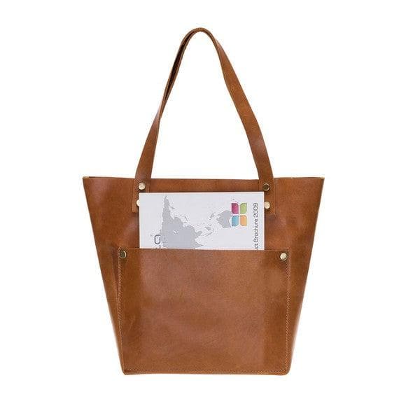 Geniun Leather Women Moon Tote Bag Bomonti