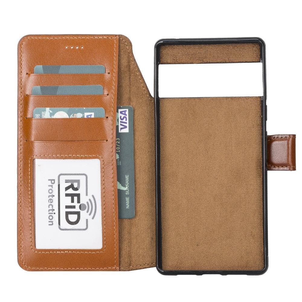 Google Pixel 6 Series Detachble Magnetic Wallet Leather Case Bomonti