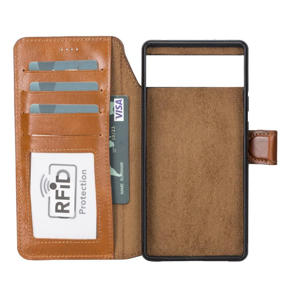 Google Pixel 6 Series Detachble Magnetic Wallet Leather Case Bomonti