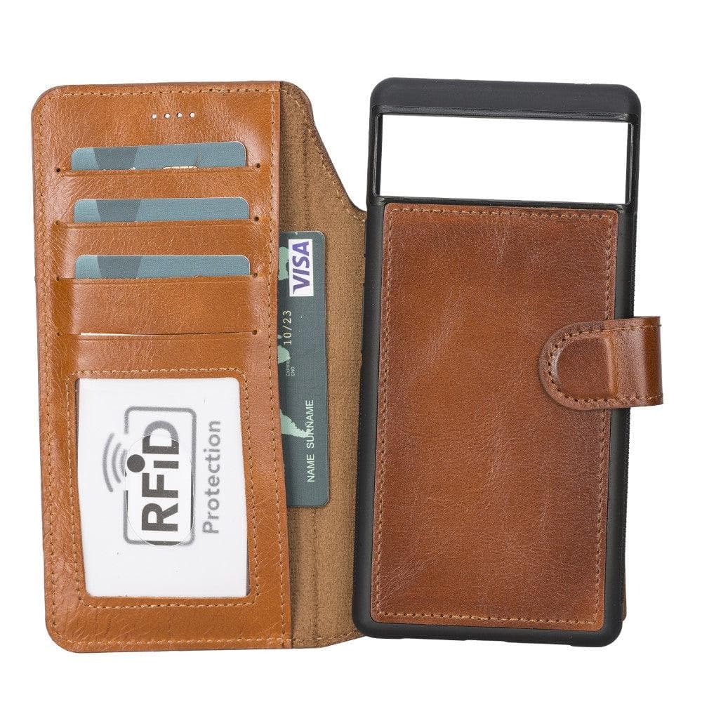 Google Pixel 6 Series Detachble Magnetic Wallet Leather Case RST2EF / Google Pixel 6 Bomonti