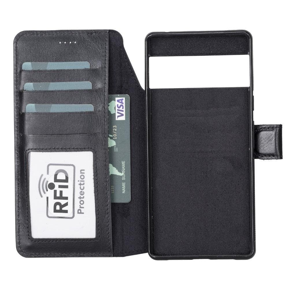 Google Pixel 6 Series Detachble Magnetic Wallet Leather Case Bomonti