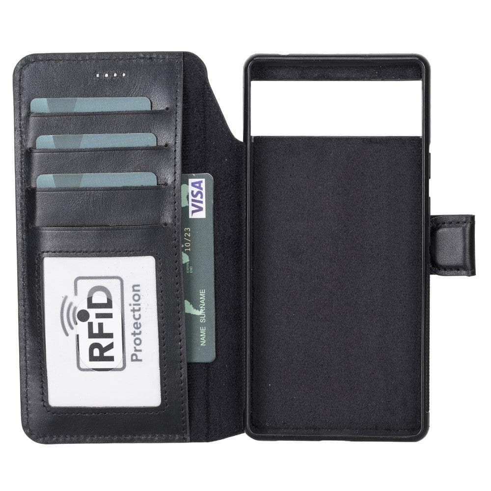Google Pixel 6 Series Detachble Magnetic Wallet Leather Case Bomonti