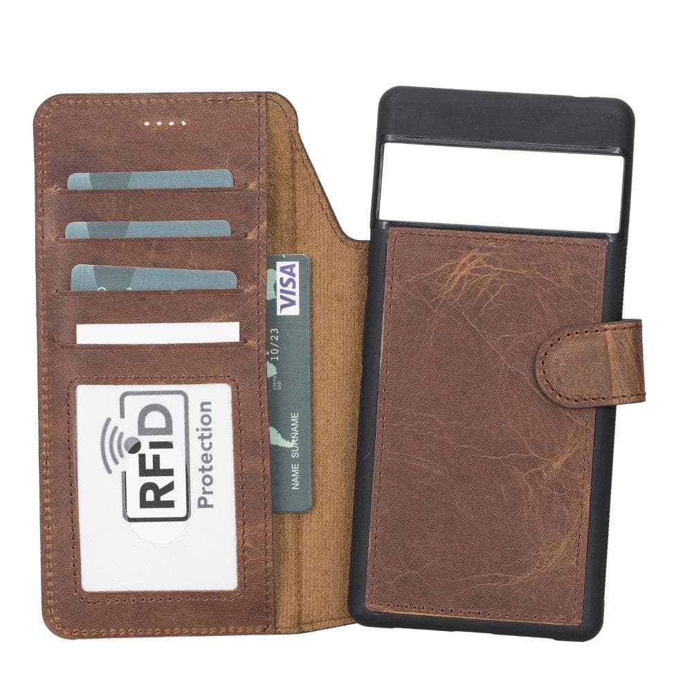 Google Pixel 6 Series Detachble Magnetic Wallet Leather Case G2 / Google Pixel 6 Pro Bomonti
