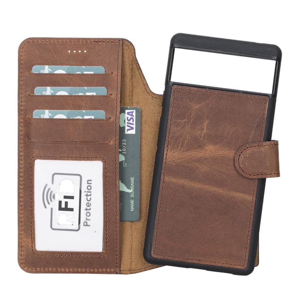 Google Pixel 6 Series Detachble Magnetic Wallet Leather Case G2 / Google Pixel 6 Bomonti
