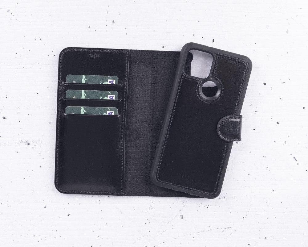 Google Pixel 6 Series Detachble Magnetic Wallet Leather Case Google Pixel 5 / Black Bomonti