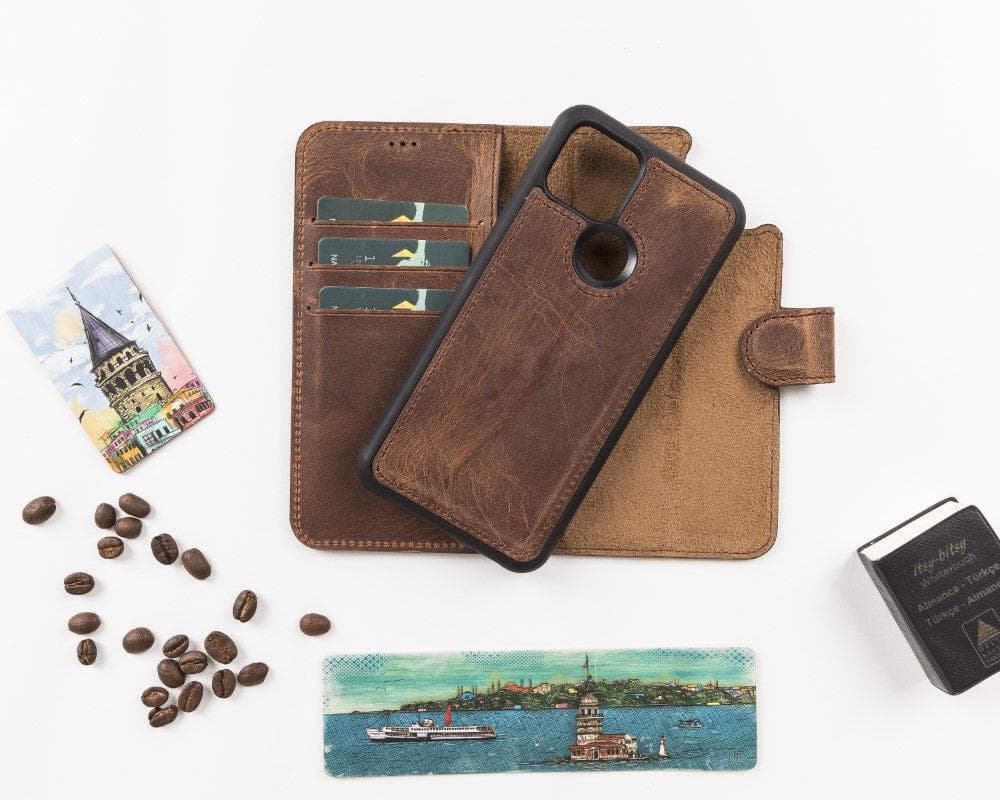 Google Pixel 6 Series Detachble Magnetic Wallet Leather Case Google Pixel 5 / G2 Bomonti