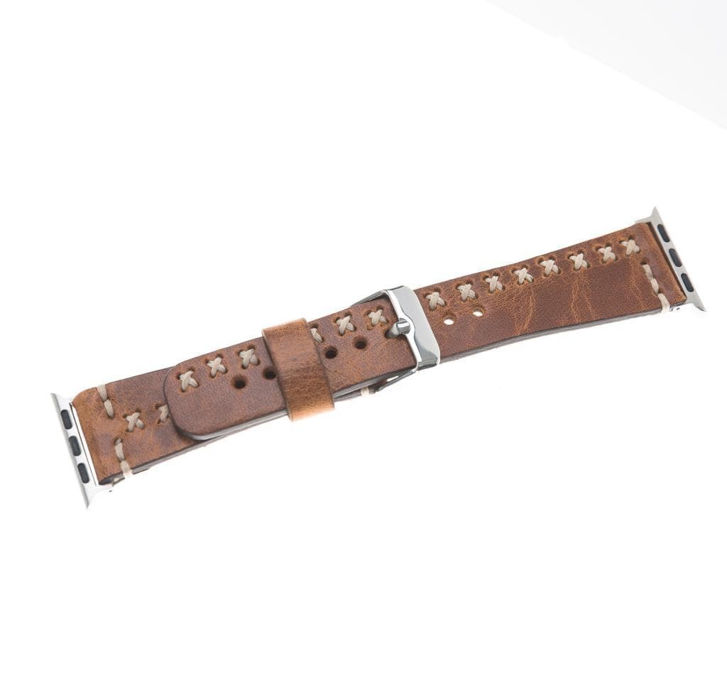 B2B - Leather Apple Watch Bands - Aqua Style V18 Bomonti