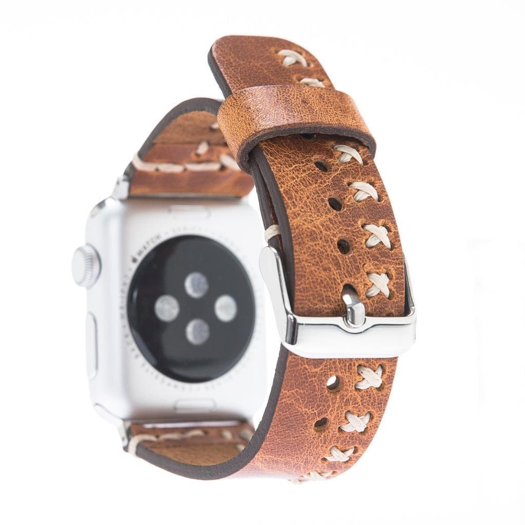 B2B - Leather Apple Watch Bands - Aqua Style V18 Bomonti