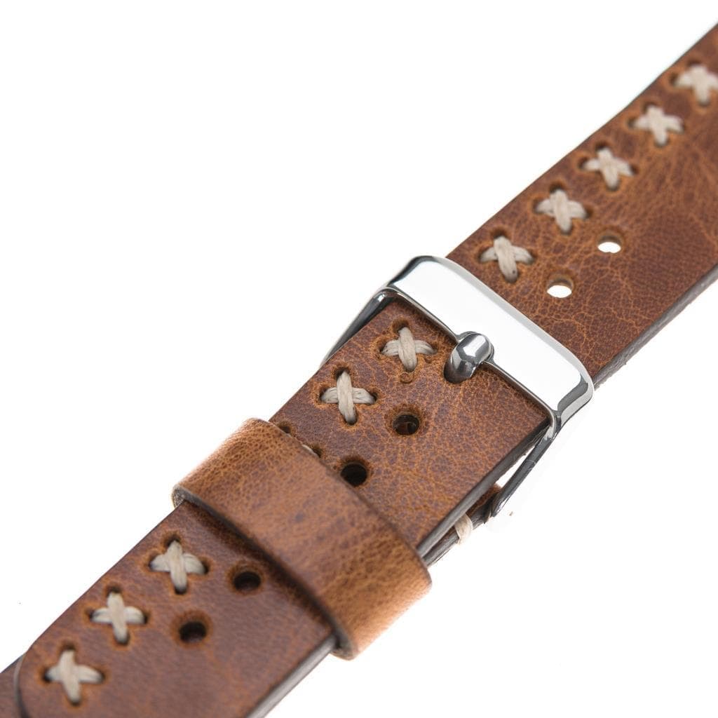 B2B - Leather Apple Watch Bands - Aqua Style V18 Bomonti