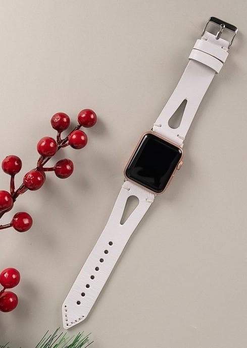 B2B - Leather Apple Watch Bands - BA2 Style Drop Cut Bomonti