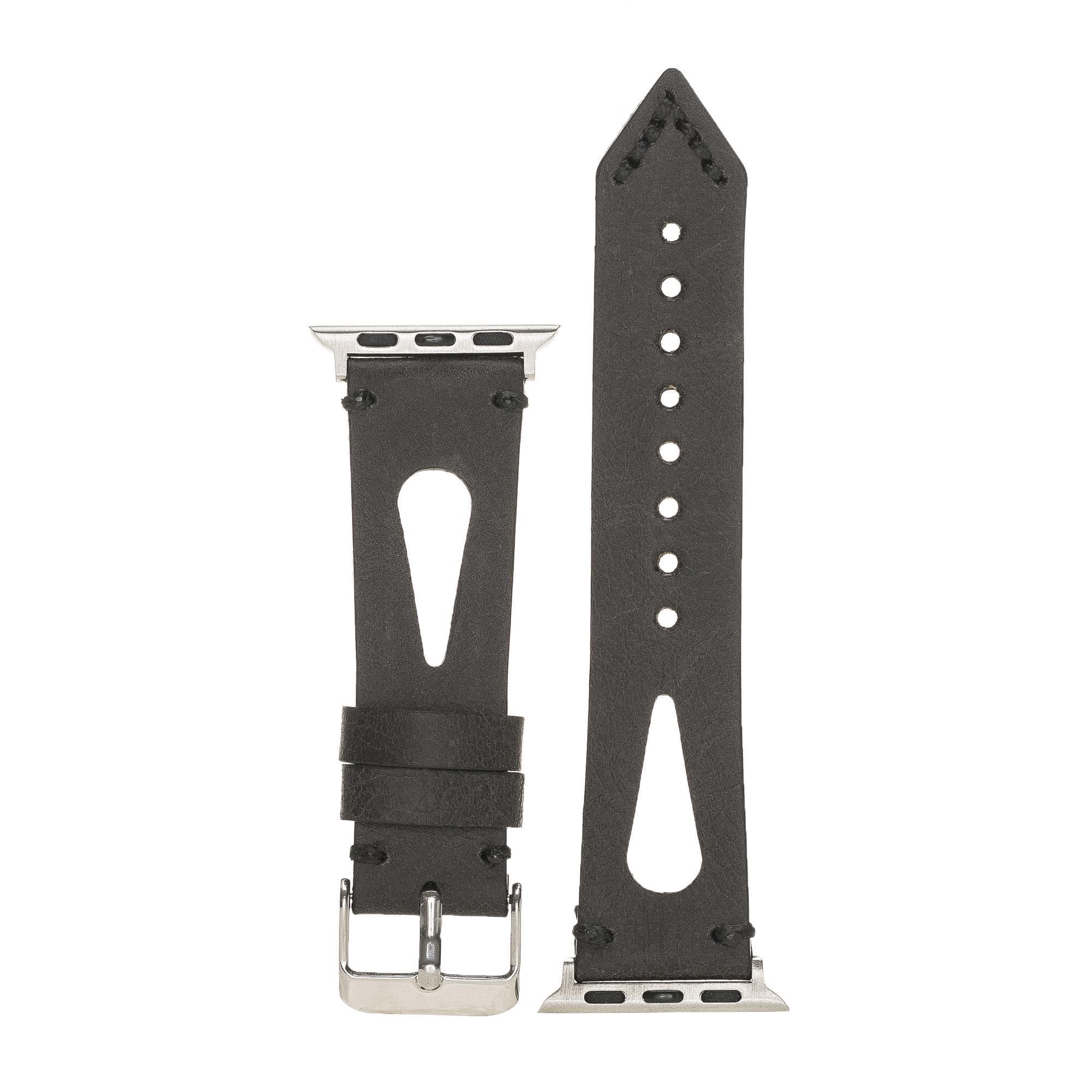B2B - Leather Apple Watch Bands - BA2 Style Drop Cut Bomonti