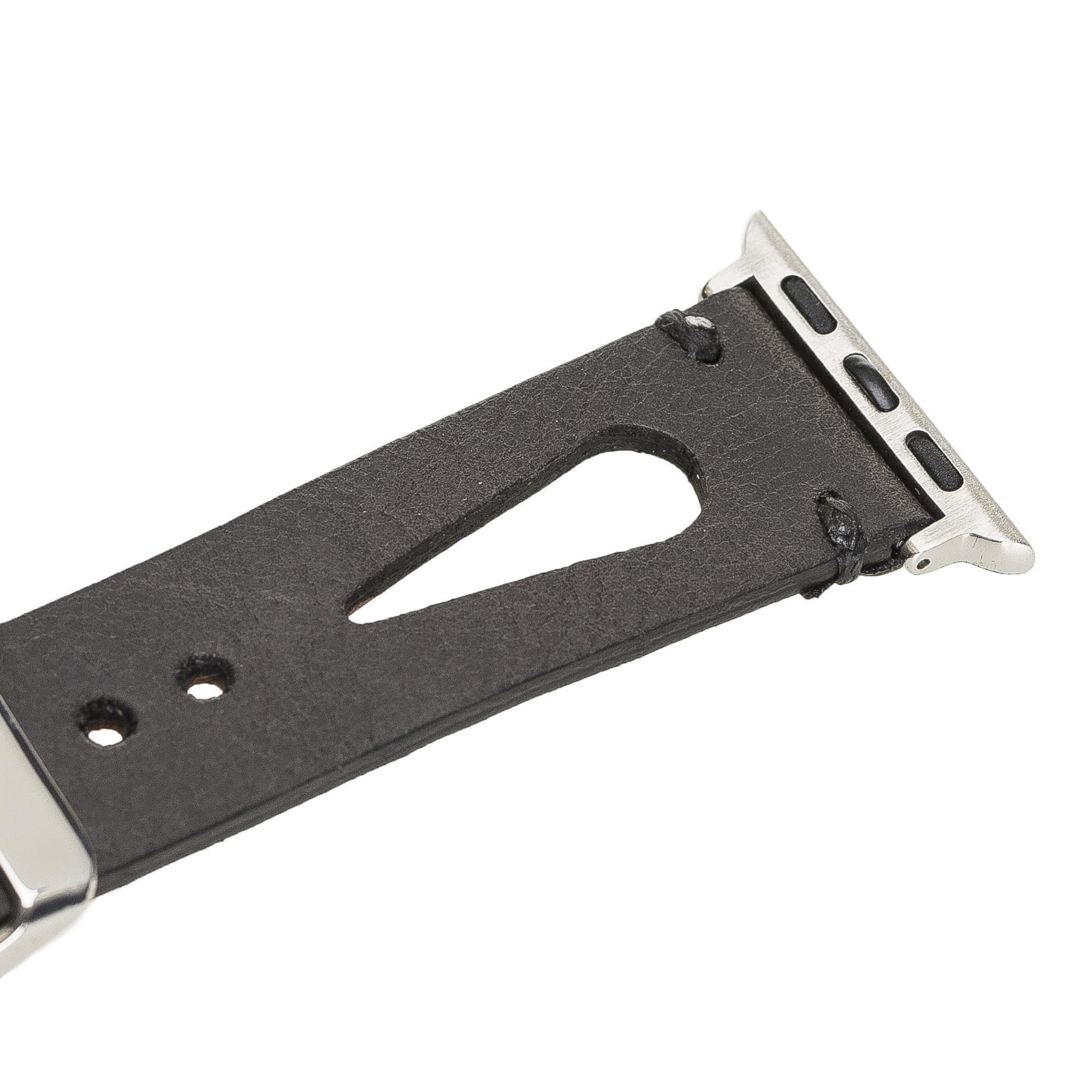 B2B - Leather Apple Watch Bands - BA2 Style Drop Cut Bomonti