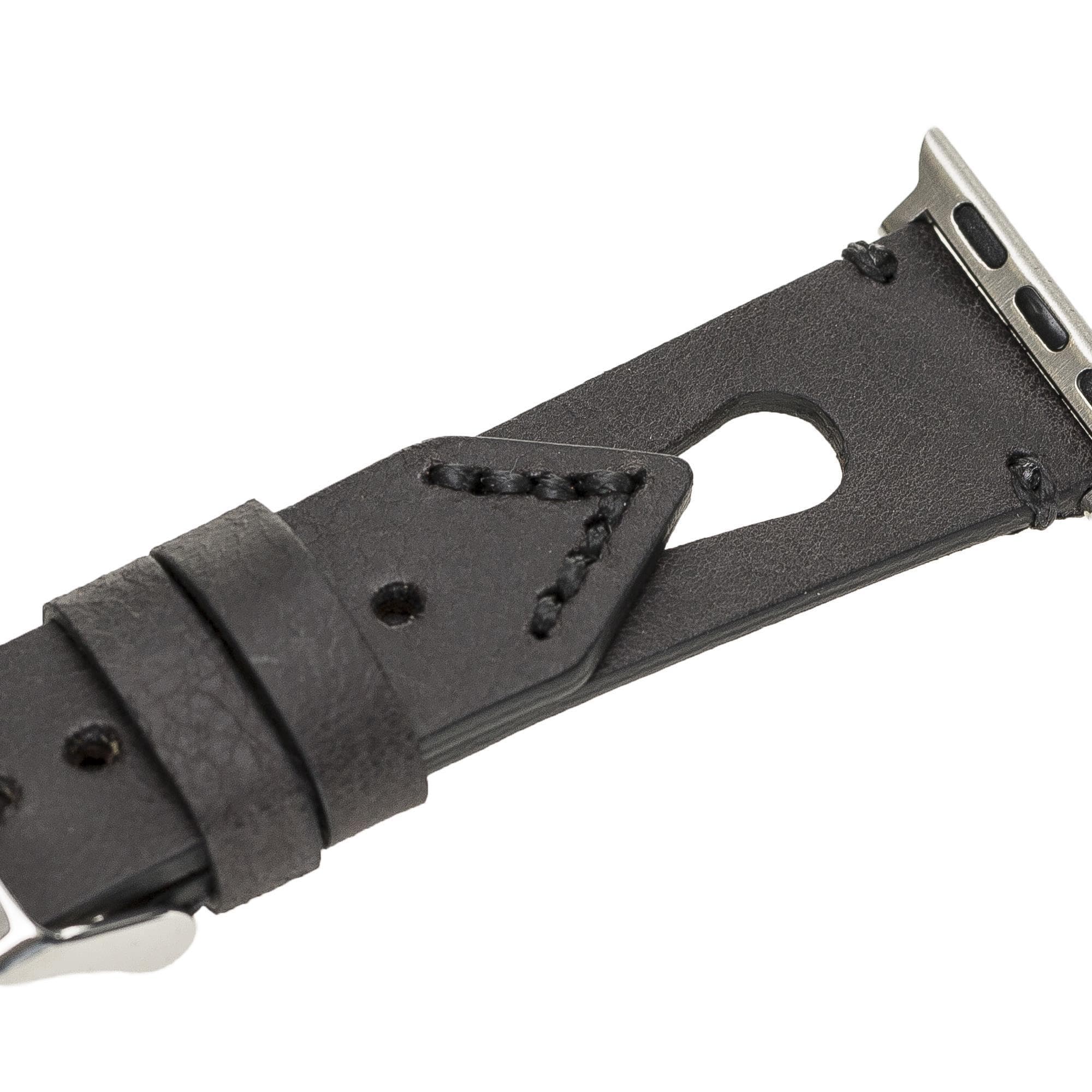 B2B - Leather Apple Watch Bands - BA2 Style Drop Cut Bomonti