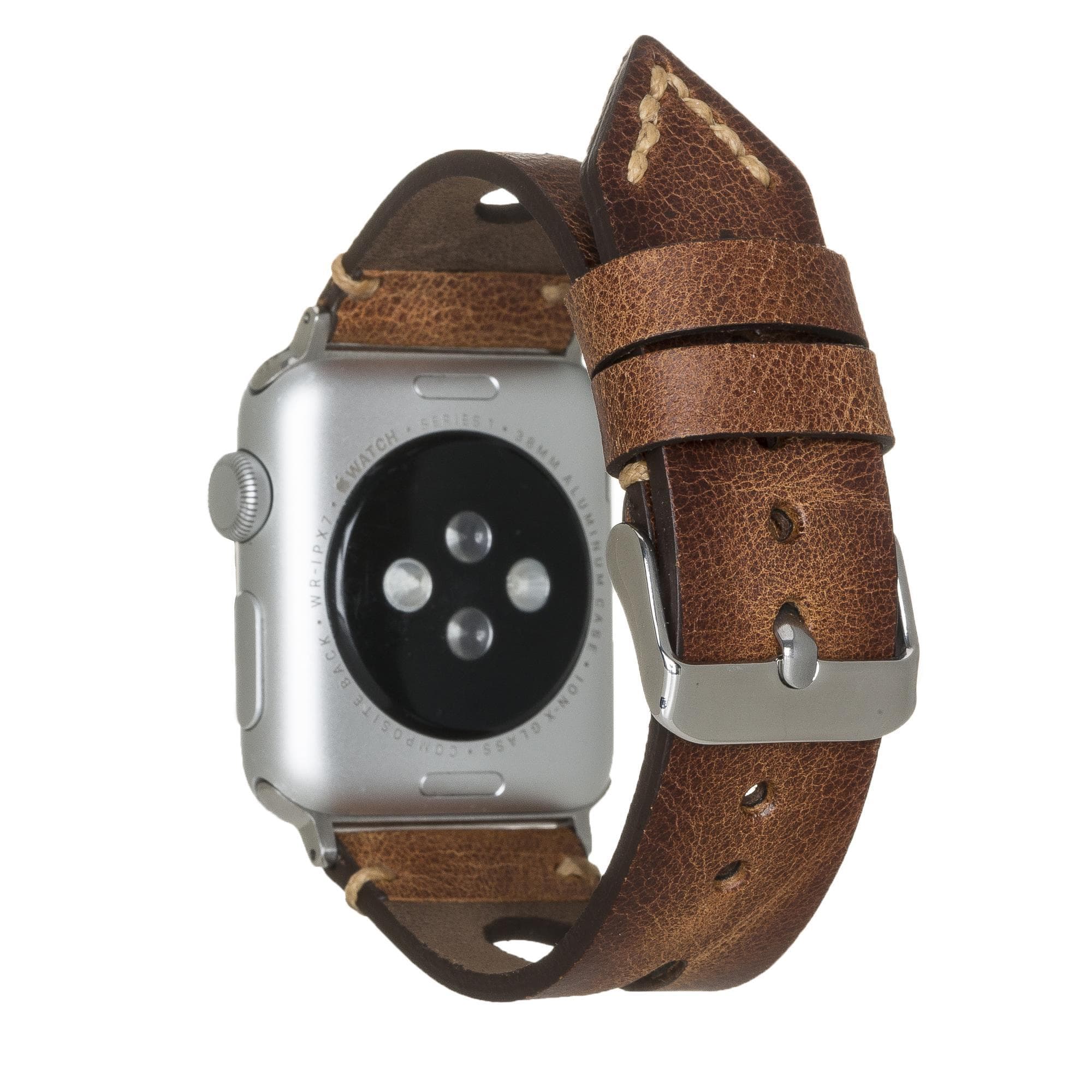 B2B - Leather Apple Watch Bands - BA2 Style Drop Cut Bomonti