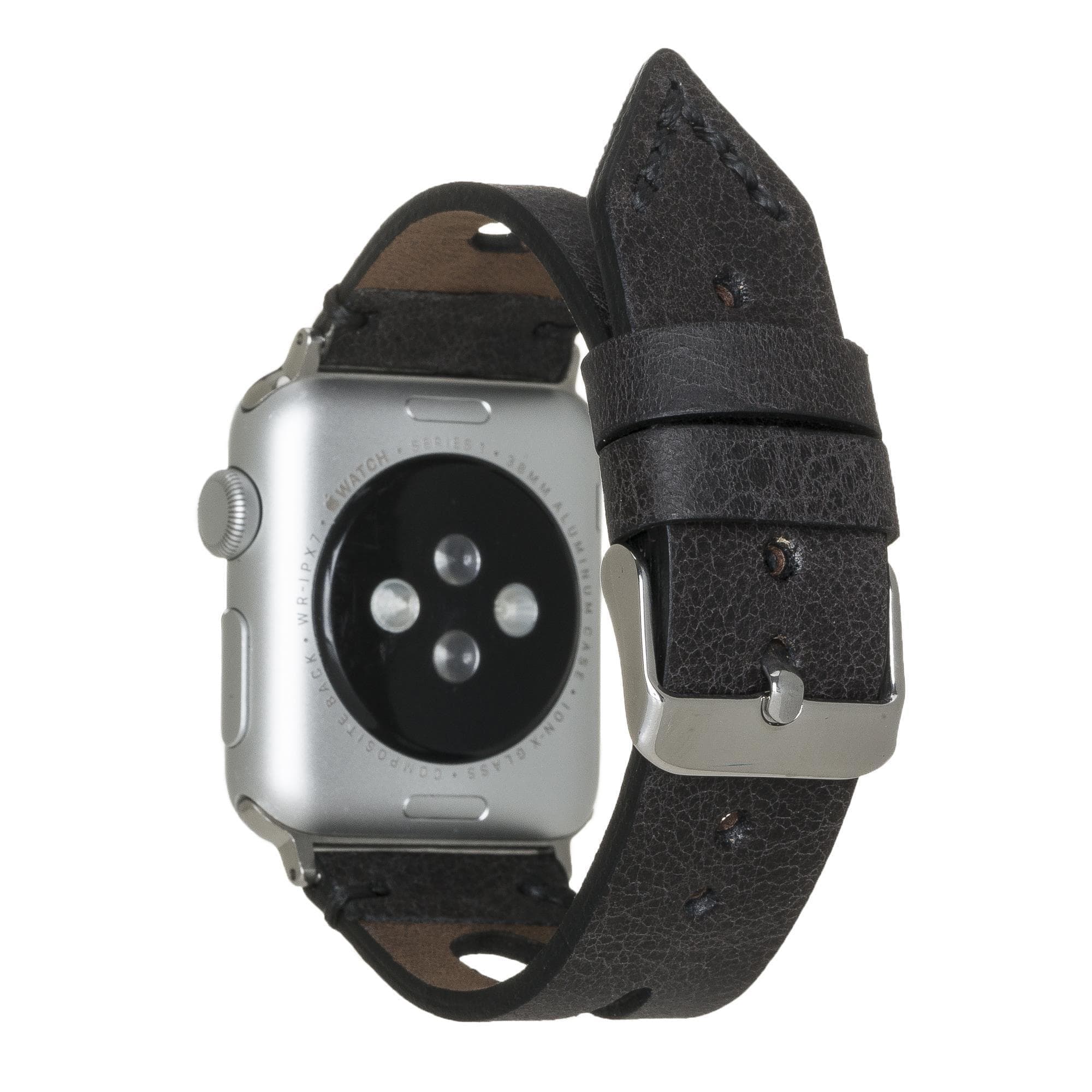 B2B - Leather Apple Watch Bands - BA2 Style Drop Cut Bomonti