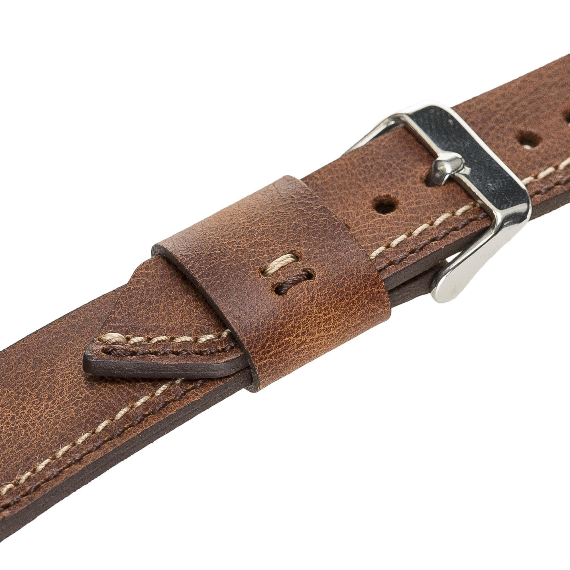 B2B - Leather Apple Watch Bands - BA3 Style Bomonti