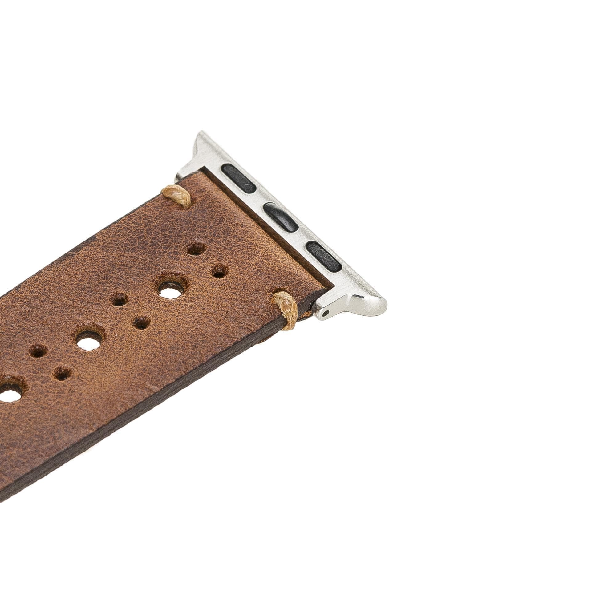 B2B - Leather Apple Watch Bands - BA8 Style Bomonti