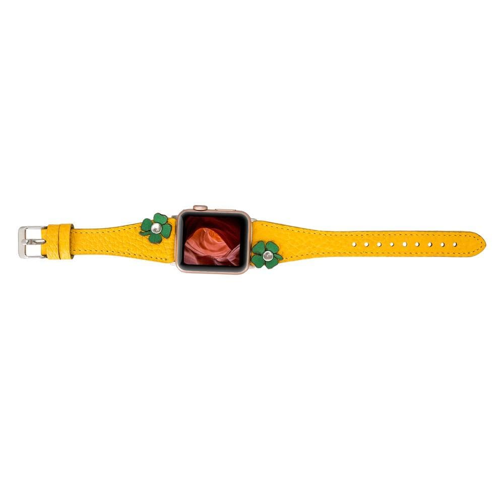 B2B - Leather Apple Watch Bands - Clasic Slim Flover Style FL12 Bomonti