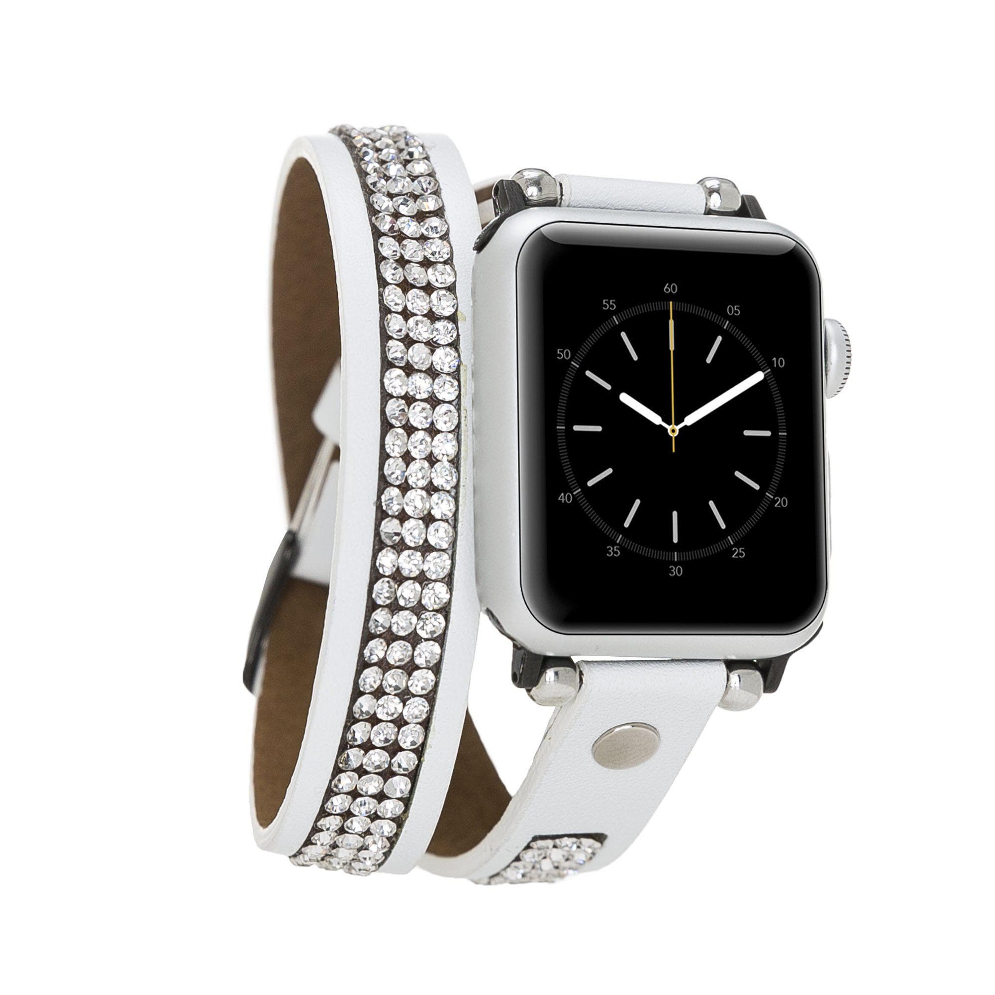 LV-Handmade Design Luxury Leather Apple Watch Band Models 38-40-41