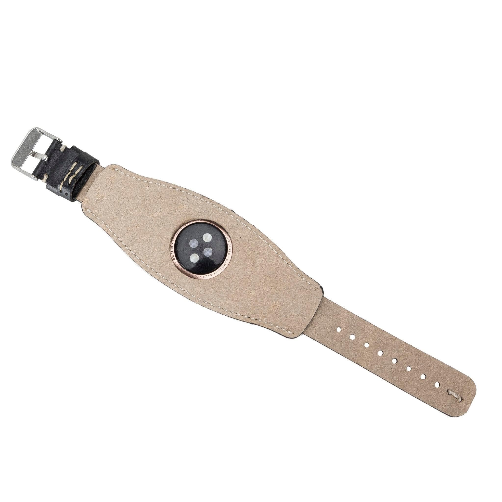 B2B - Leather Apple Watch Bands - Cuff Style Bomonti